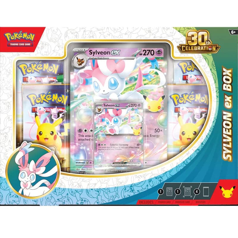 Pokemon 30th Celebration Sylveon ex Box - Engels uit 30th Celebration productfoto